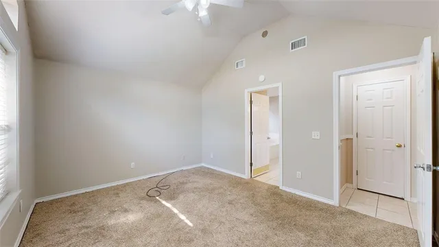 a view of an empty room