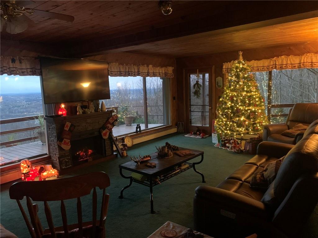235 Pine Knob Road Hopwood, PA 15445 - Photo 18 of 39 a room with furniture and a projector screen