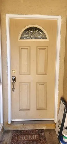 a view of front door of house