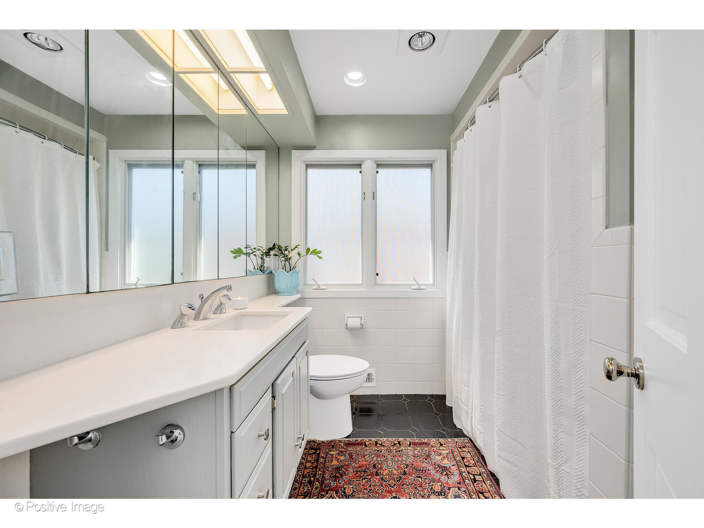 4101 Linden Avenue Western Springs, IL 60558 - Photo 16 of 29 a bathroom with a sink a toilet and a mirror