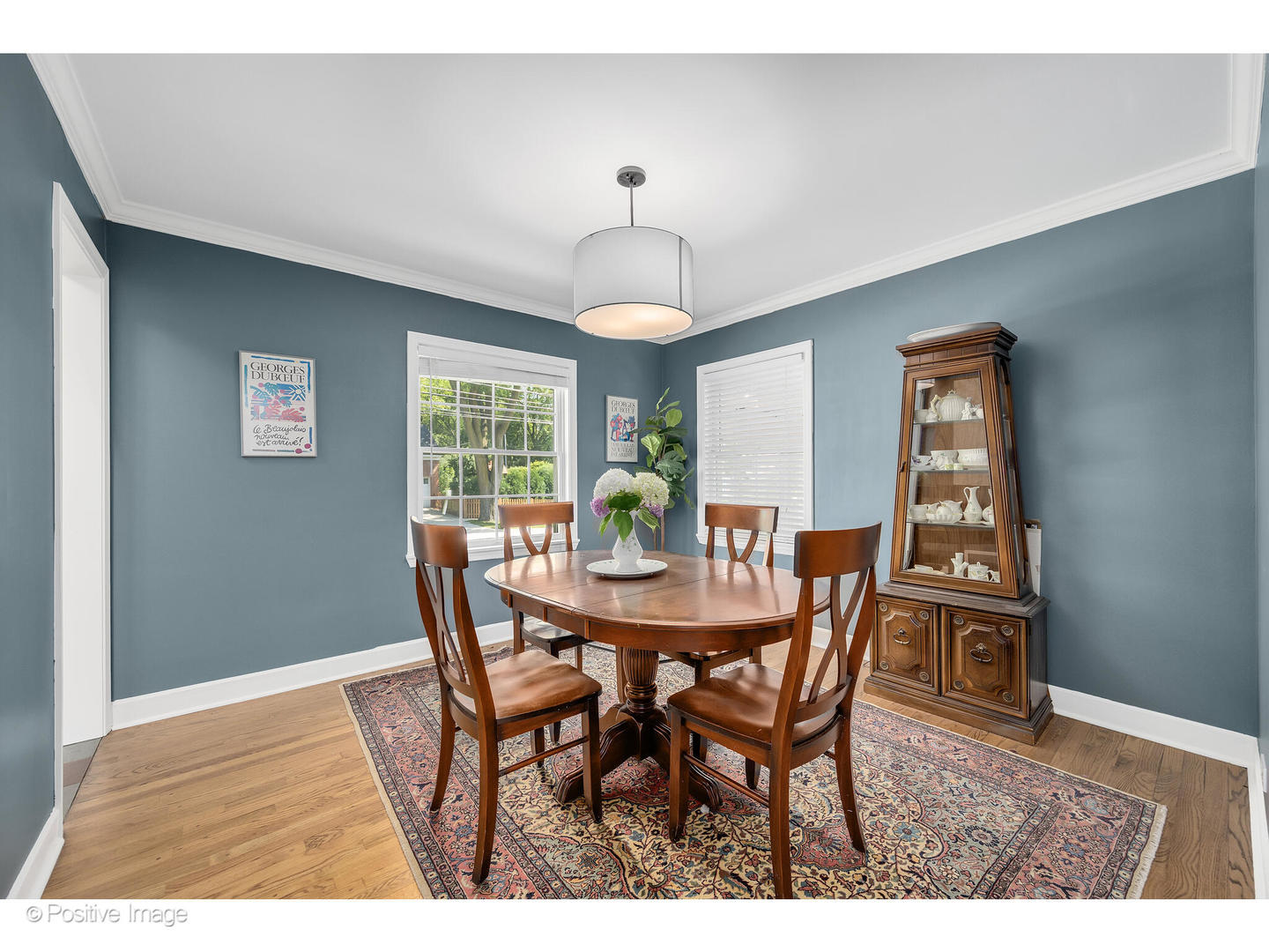4101 Linden Avenue Western Springs, IL 60558 - Photo 6 of 29 a view of a dining room with furniture window and wooden floor