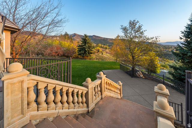 1714 Ridge Point Drive Bountiful, UT 84010 - Photo 99 of 132 Stone balustrade and steps leading to a concrete patio