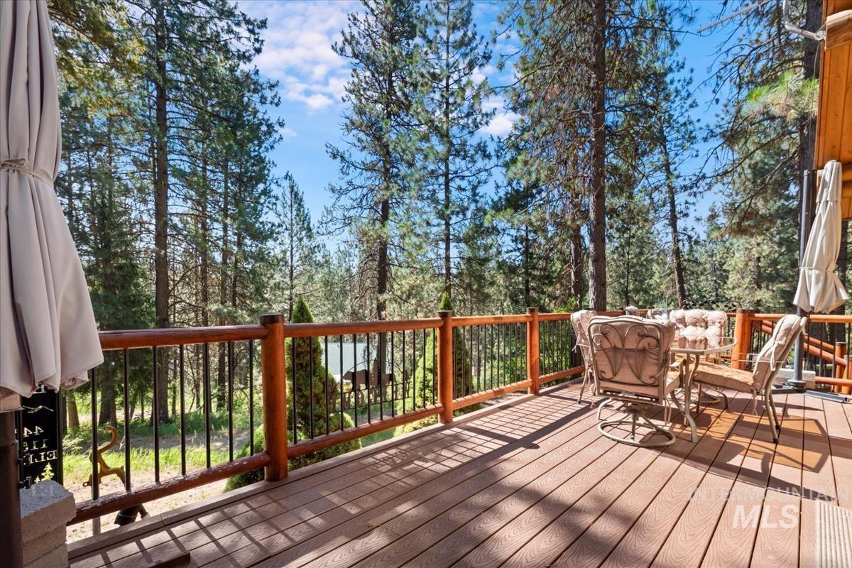 10 Elk Point Road Garden Valley, ID 83622 - Photo 33 of 42 Wooden deck with outdoor dining area