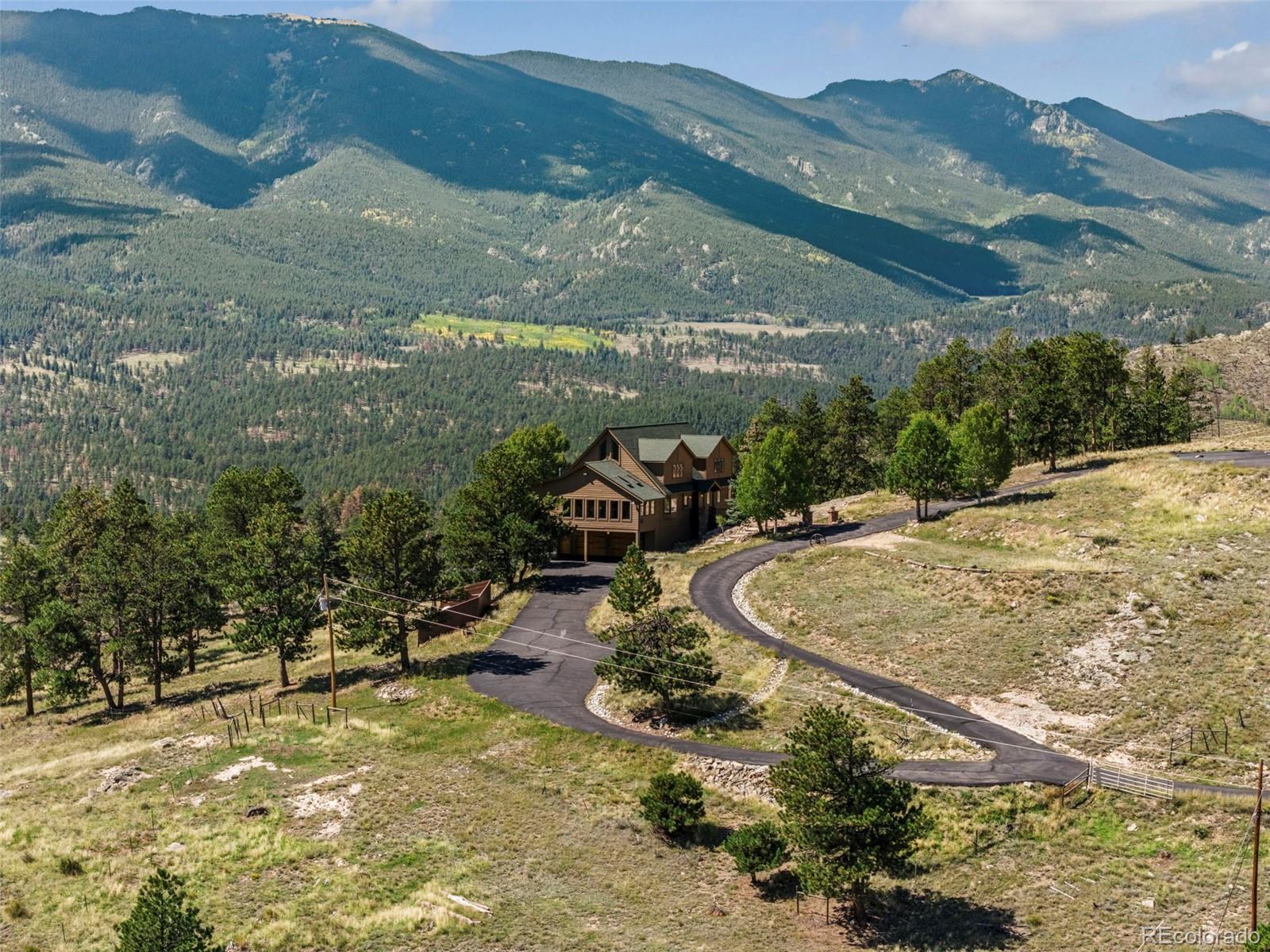 a view of a sky from a mountain