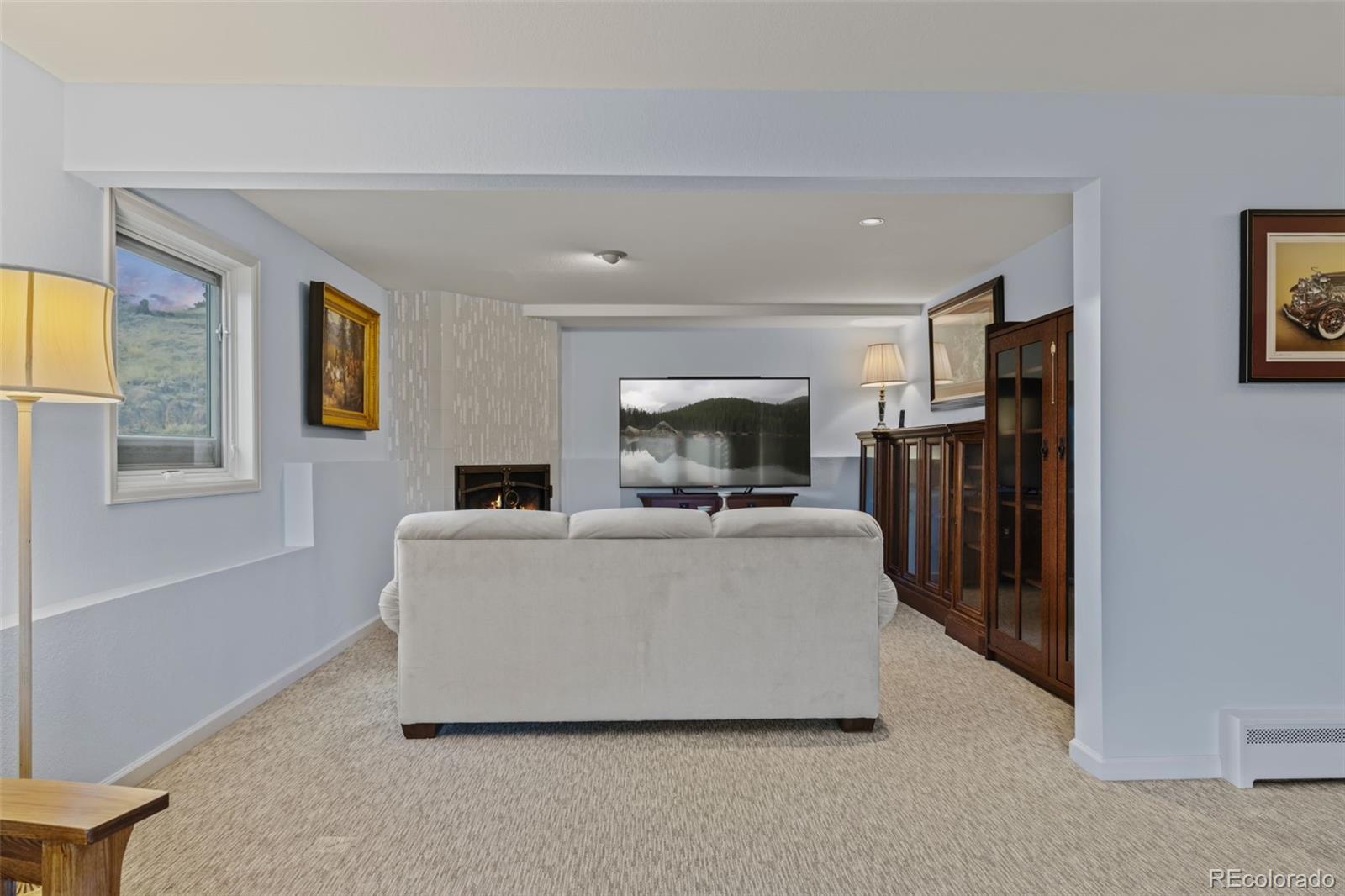 830 Jesse Lane Bailey, CO 80421 - Photo 33 of 45 a living room with furniture and a flat screen tv
