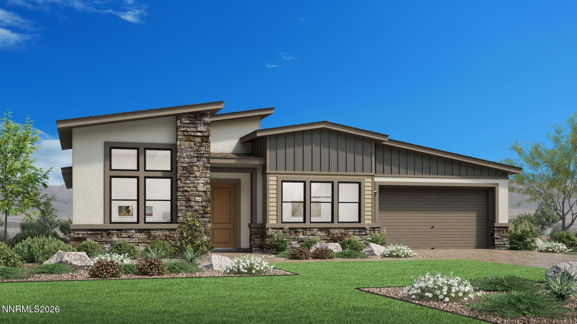 2766 Diamond River Drive, Unit GLENWOOD 611 Reno, NV 89521 - Photo 1 of 1 front view of a house with a yard