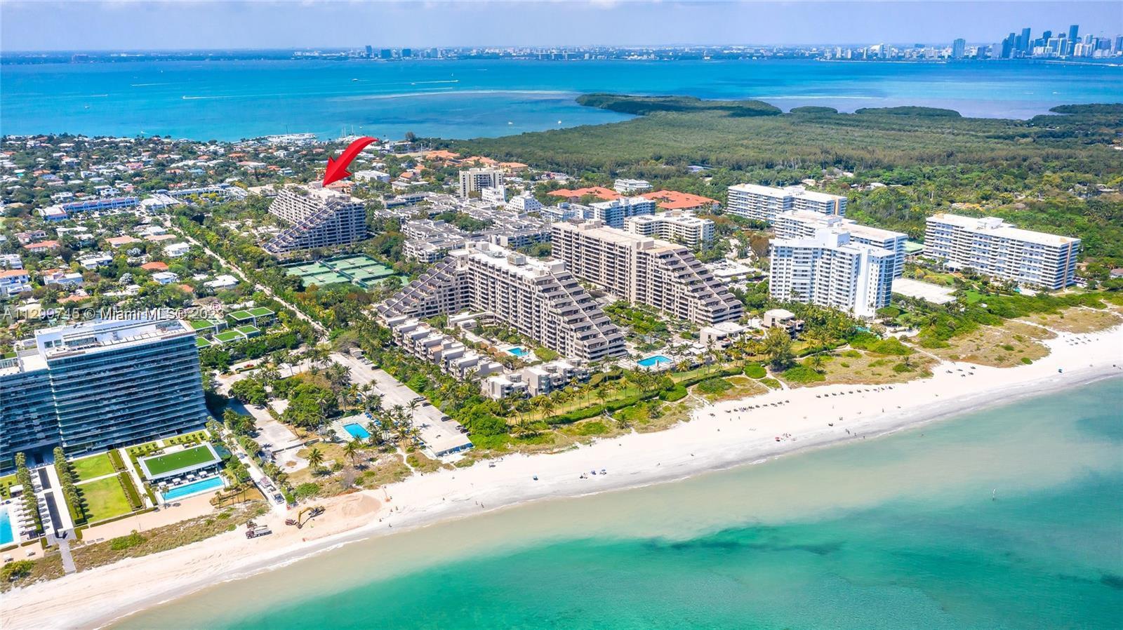 151 Crandon Boulevard, Unit 340 Key Biscayne, FL 33149 - Photo 1 of 26 a view of a city and an ocean view