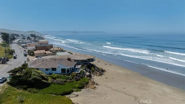 a view of beach and ocean