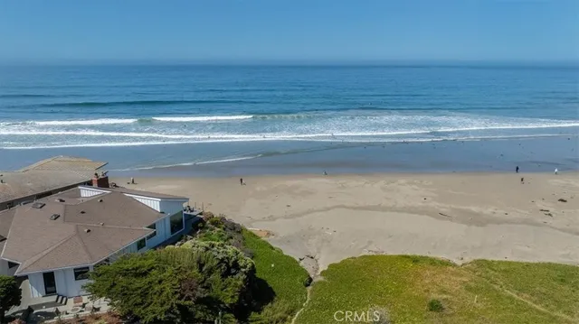 a view of beach and ocean