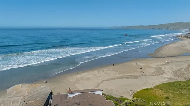a view of an ocean beach