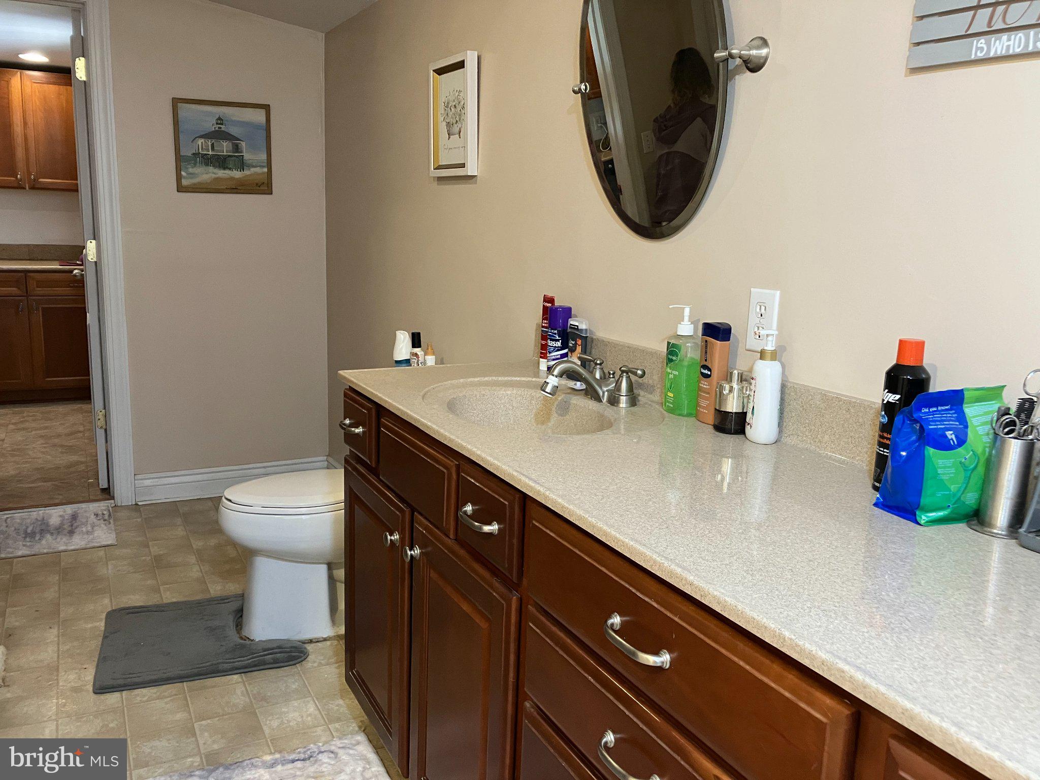 4818 Piney Neck Road Rock Hall, MD 21661 - Photo 9 of 24 a bathroom with a sink and a mirror