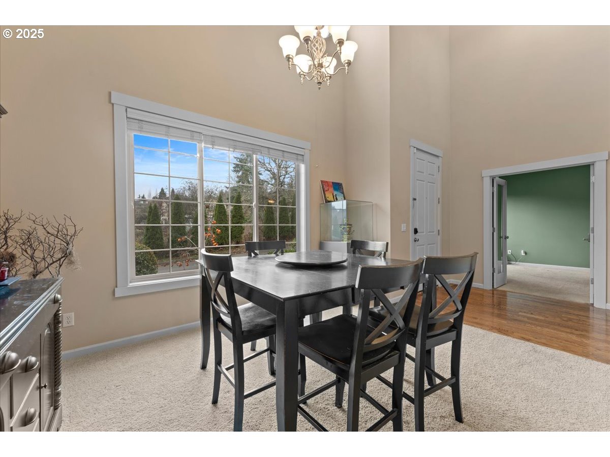 15485 Southwest Willamette Valley Court Beaverton, OR 97007 - Photo 15 of 48 a view of a dining room with furniture window and outside view