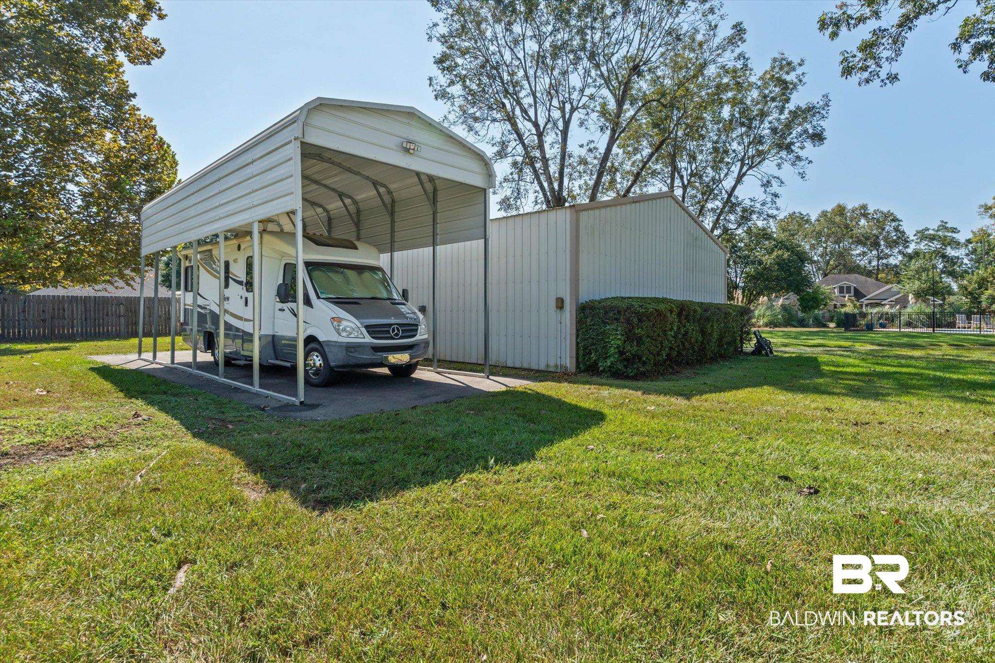 6175 South Grand Bay Wilmer Road Grand Bay, AL 36541 - Photo 30 of 42 View of outdoor structure with a detached carport