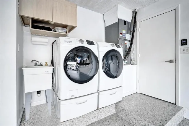 a view of water heater room