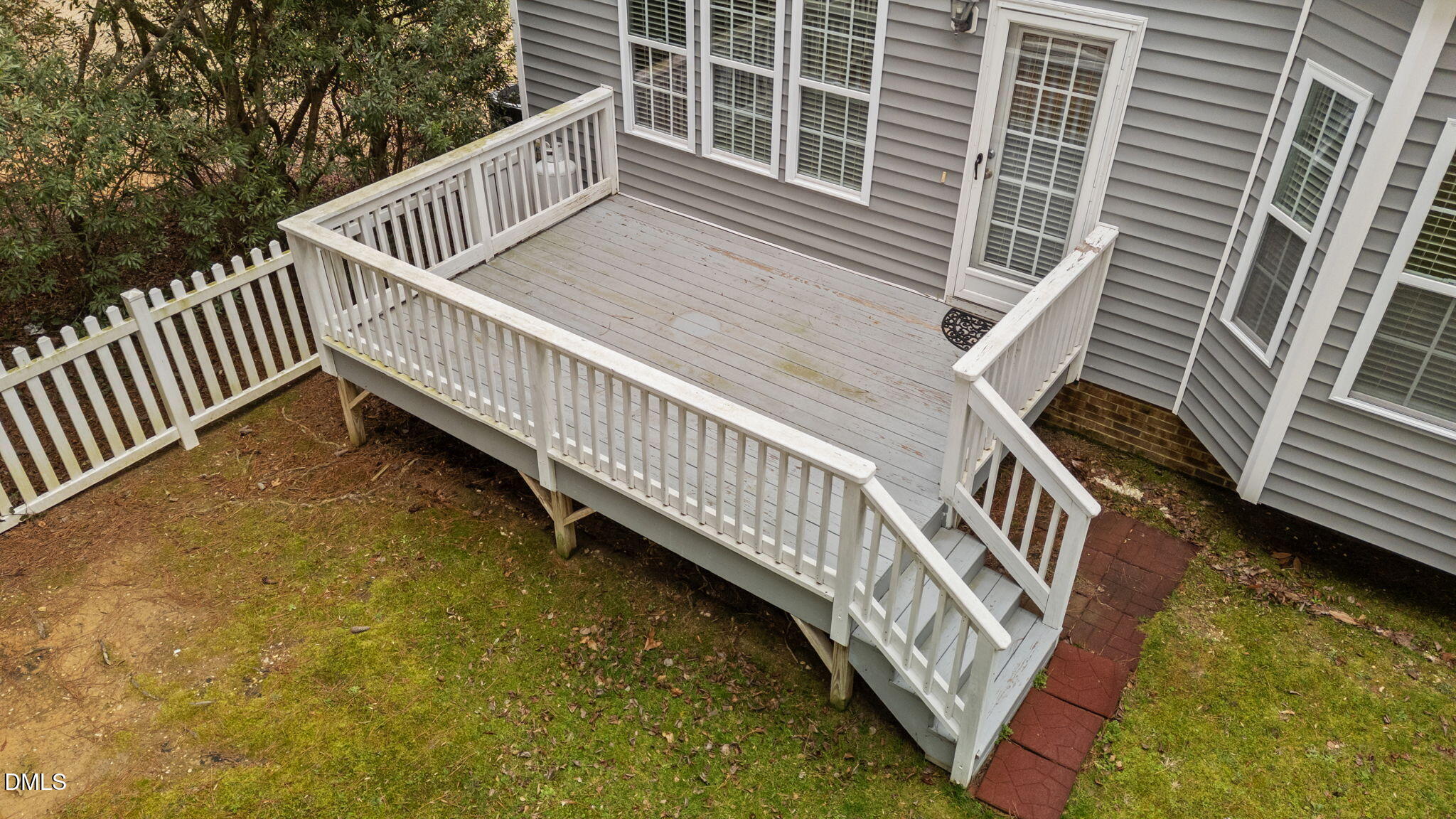 83 Larson Court Clayton, NC 27520 - Photo 27 of 35 a view of balcony with small garden