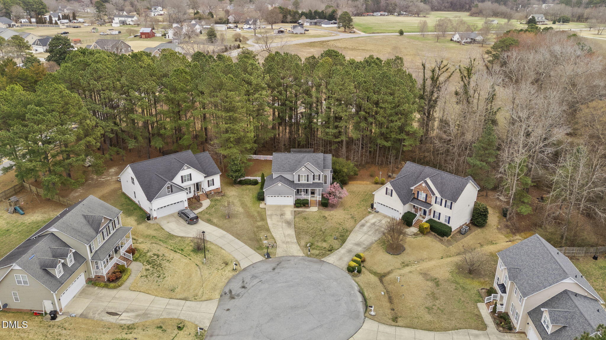 83 Larson Court Clayton, NC 27520 - Photo 33 of 35 aerial view of a house with pool table and chairs