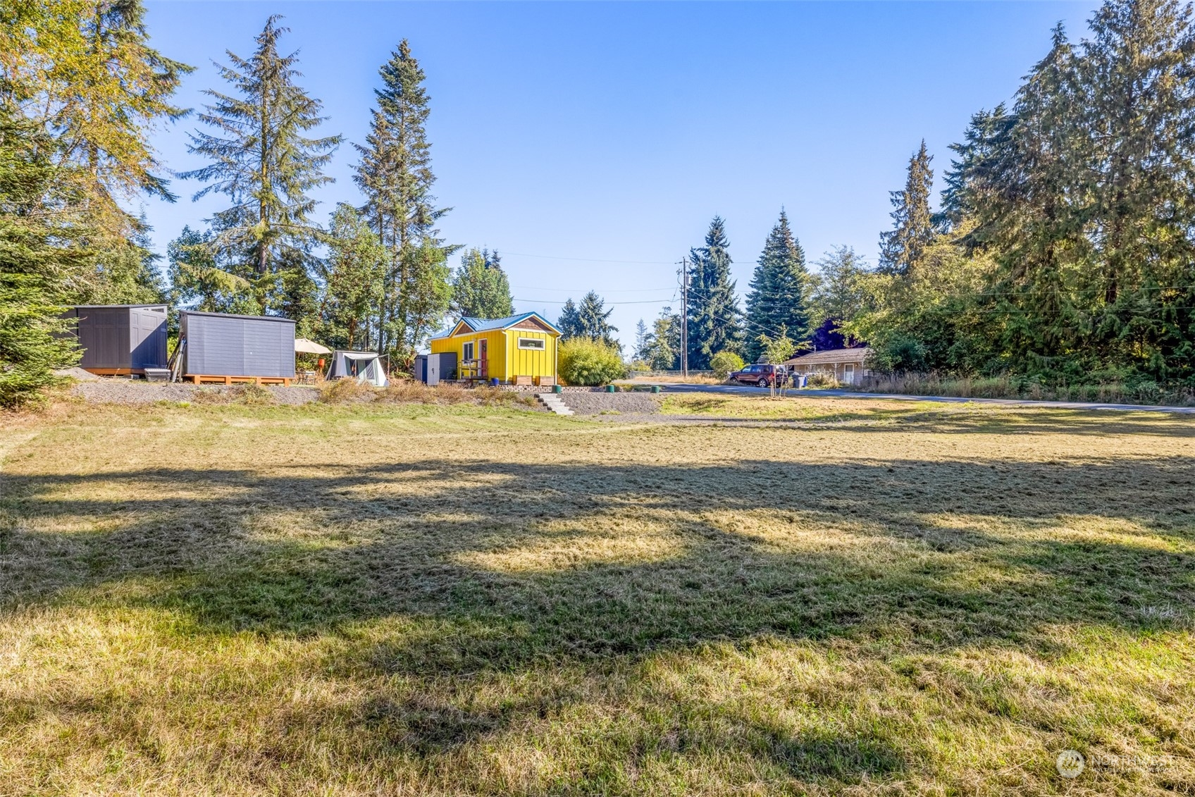 20 Willes Way Port Angeles, WA 98362 - Photo 31 of 34 a view of a swimming pool with an outdoor space and seating area