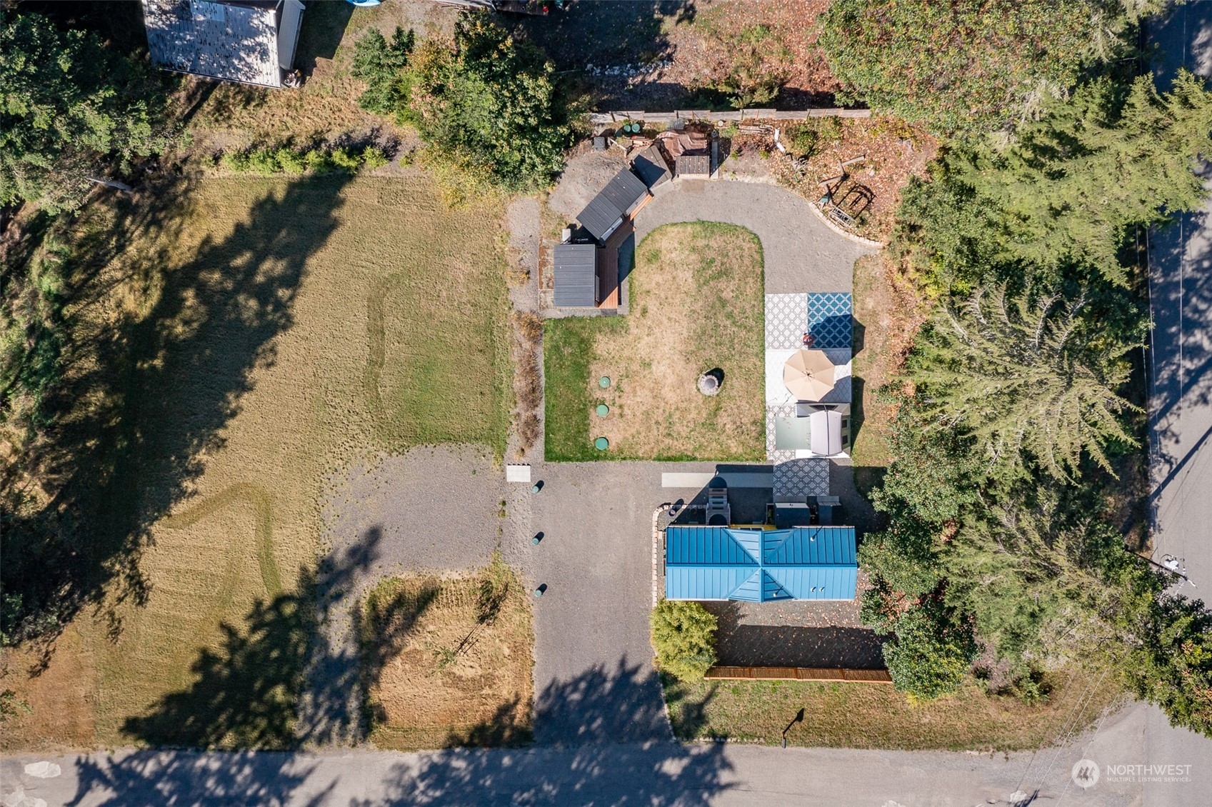 20 Willes Way Port Angeles, WA 98362 - Photo 32 of 34 an aerial view of a house with a yard