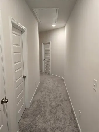 a view of a swimming pool with a park