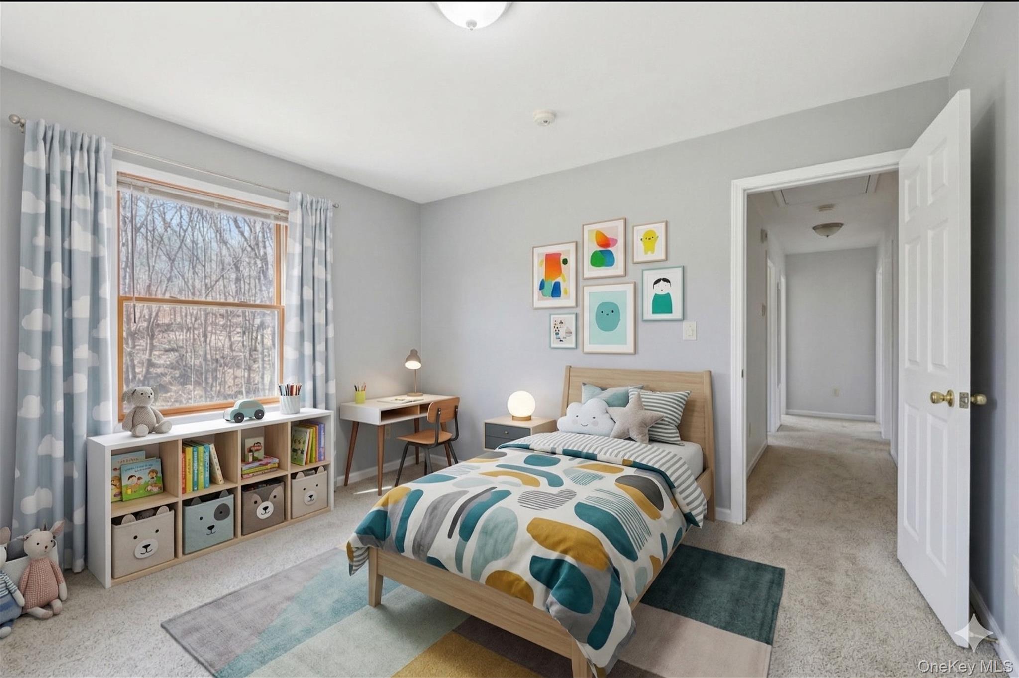 27 Krieger Road Fort Montgomery, NY 10922 - Photo 13 of 24 a bedroom with a bed and a window