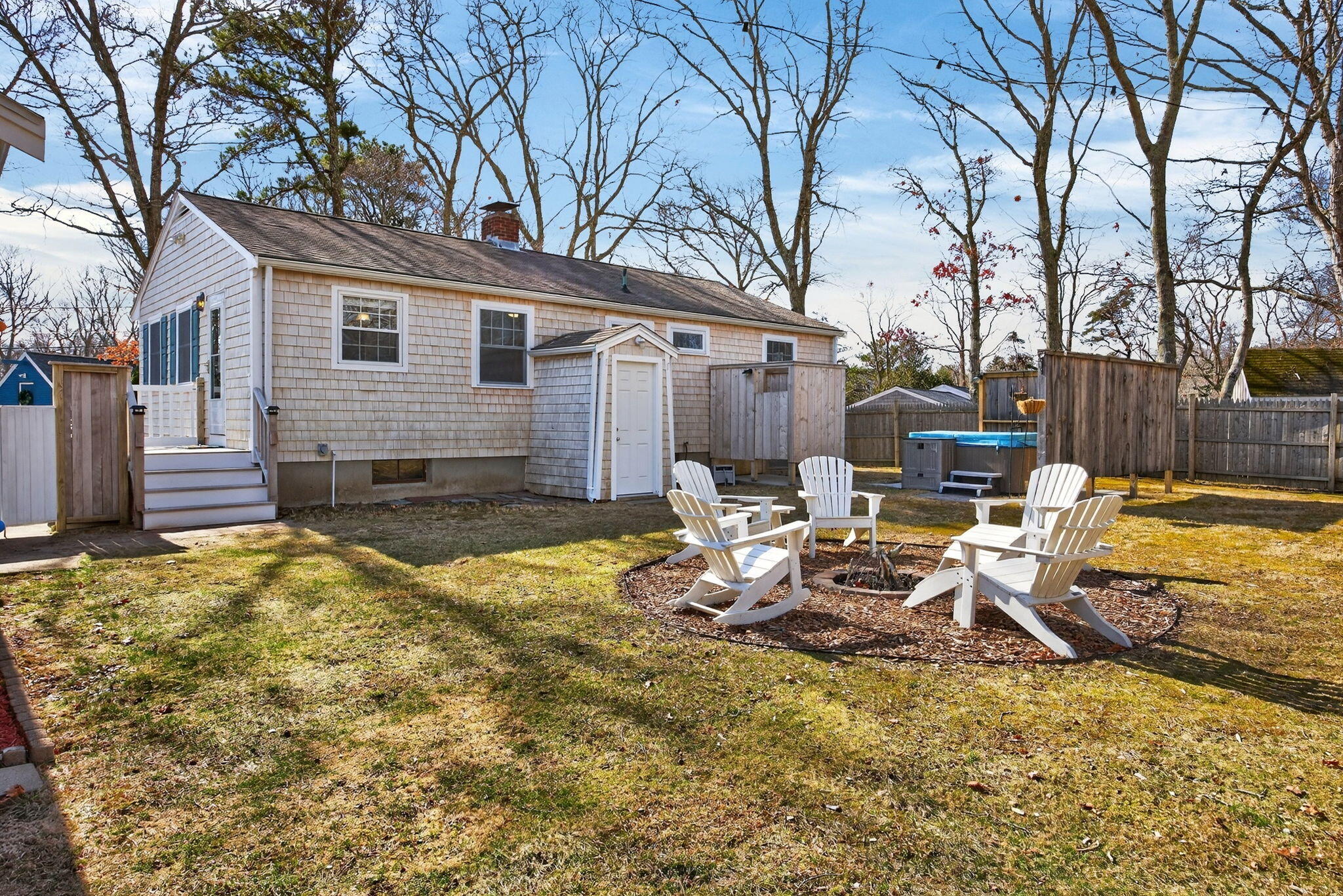 3 Januit Street Sandwich, MA 02563 - Photo 2 of 32 a view of backyard with swimming pool and furniture
