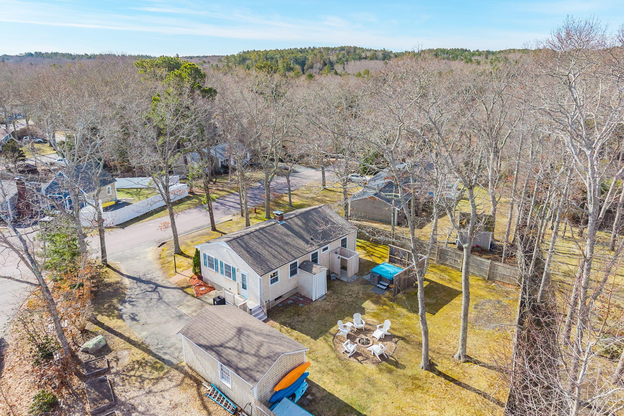 3 Januit Street Sandwich, MA 02563 - Photo 28 of 32 an aerial view of a house with a swimming pool