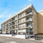 a front view of a building