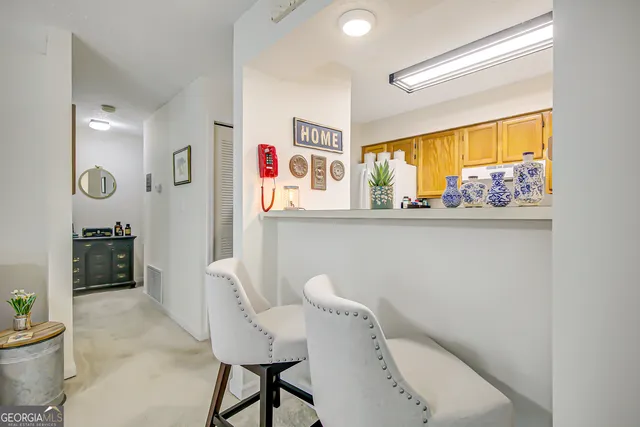 a very nice looking room with a large window