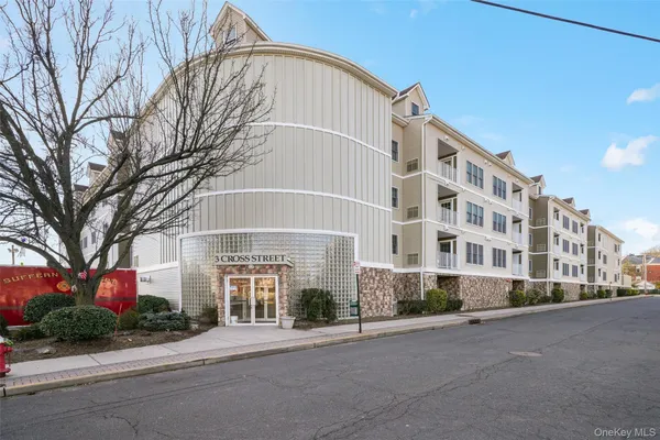 a front view of a building