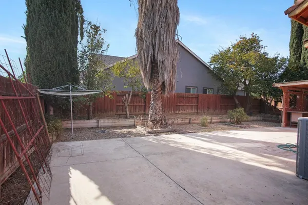 a backyard of a house