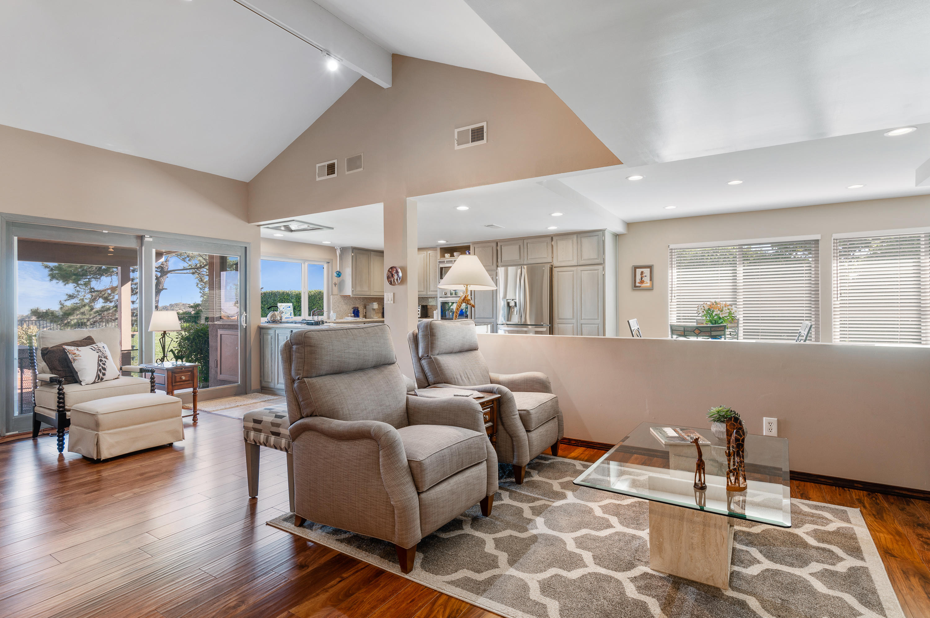 3894 San Augustine Drive Glendale, CA 91206 - Photo 13 of 51 a living room with furniture and wooden floor