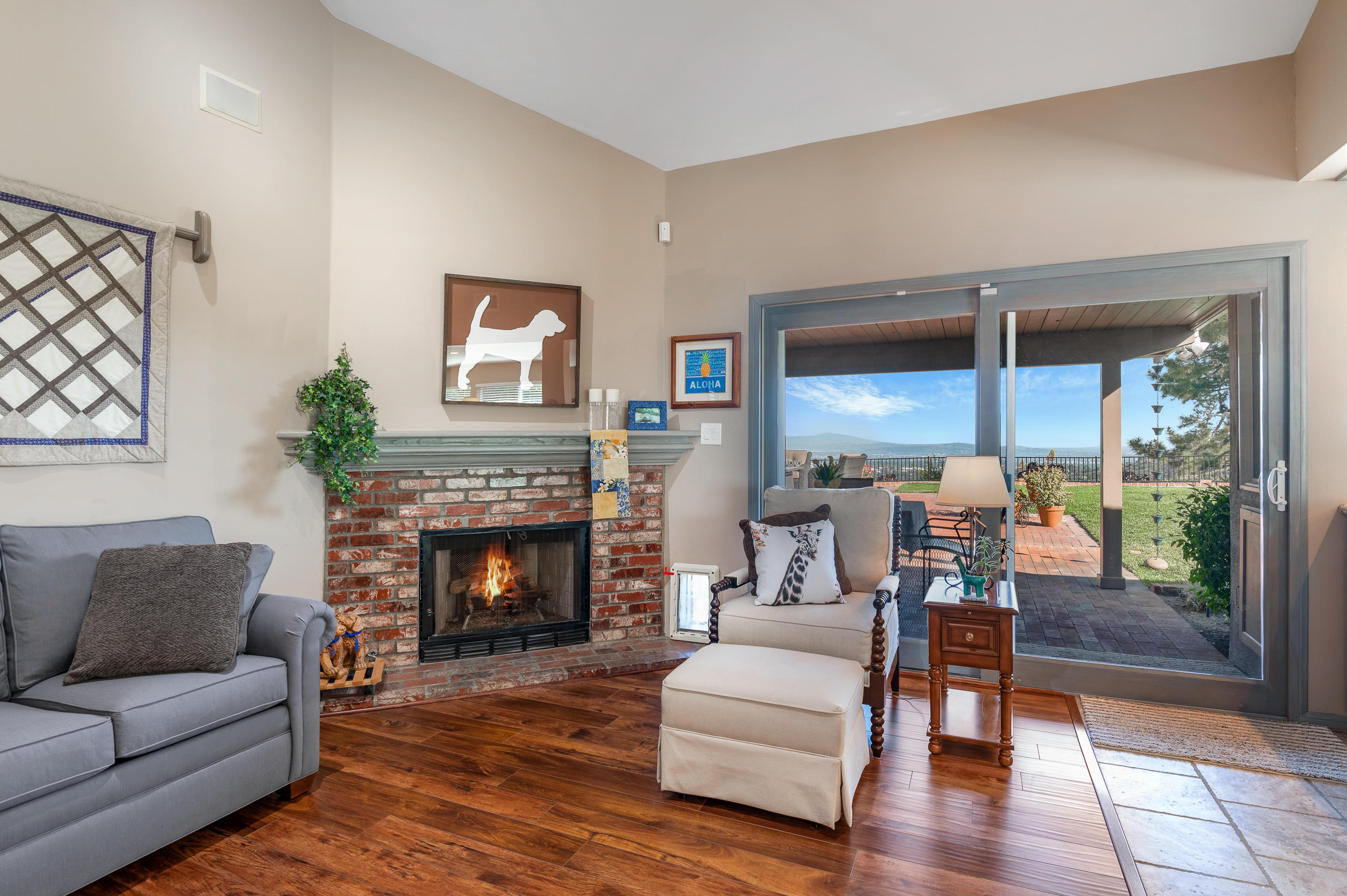 3894 San Augustine Drive Glendale, CA 91206 - Photo 14 of 51 a living room with furniture and a fireplace