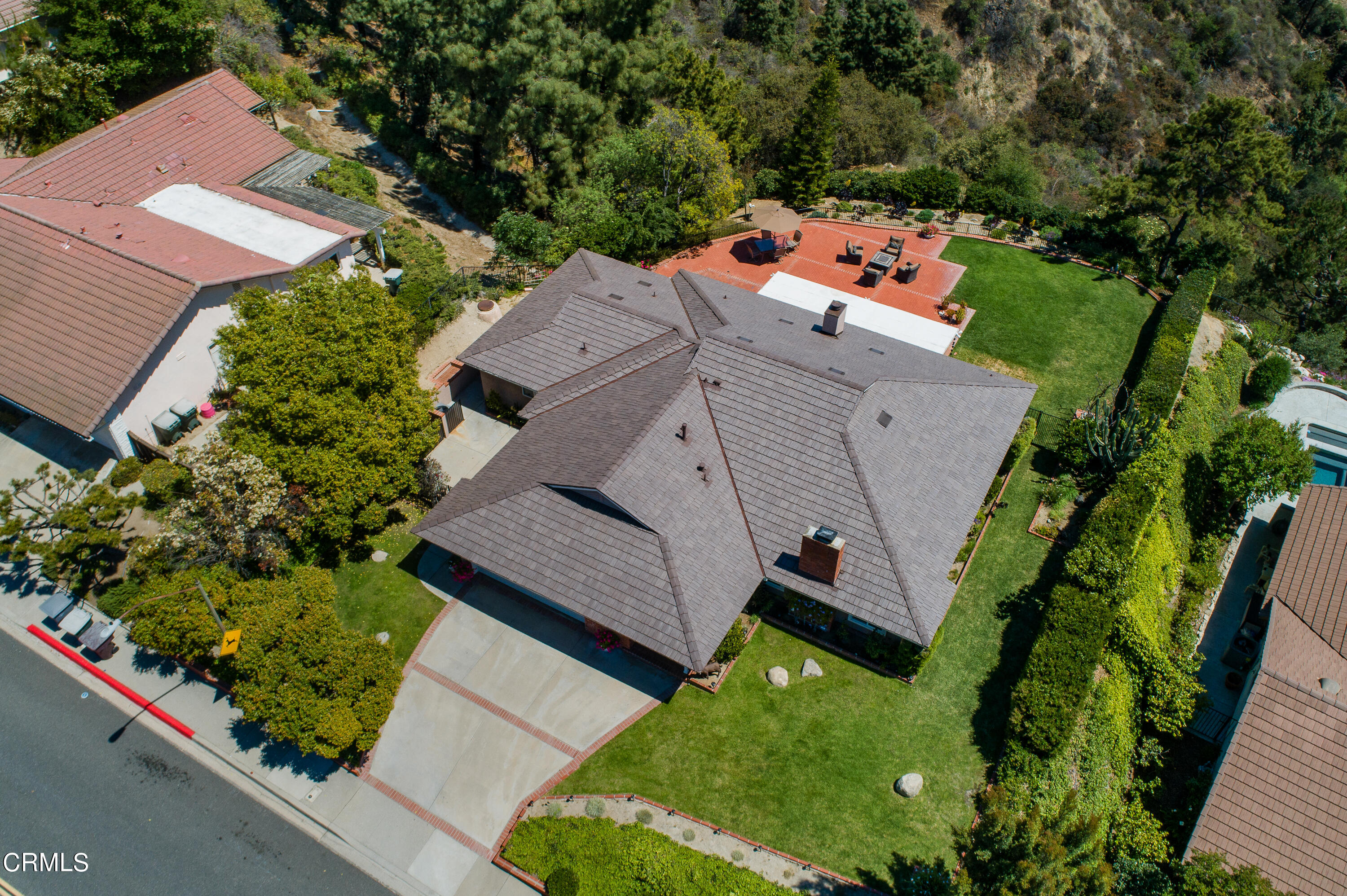 3894 San Augustine Drive Glendale, CA 91206 - Photo 35 of 51 an aerial view of a house with a garden