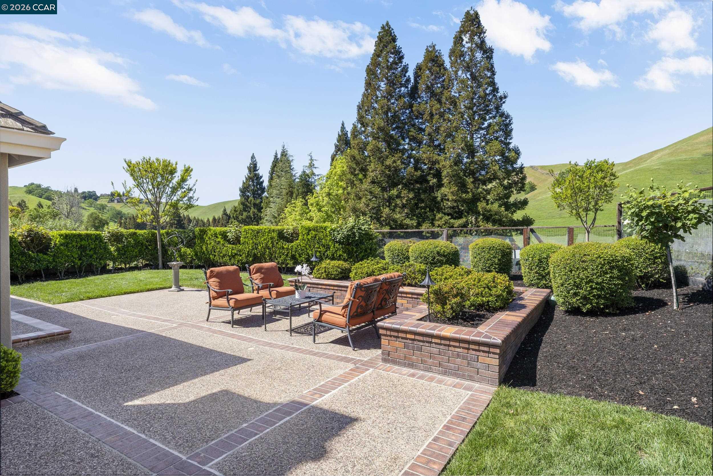 114 Golden Ridge Road Alamo, CA 94507 - Photo 36 of 60 a view of a patio with couches and potted plants