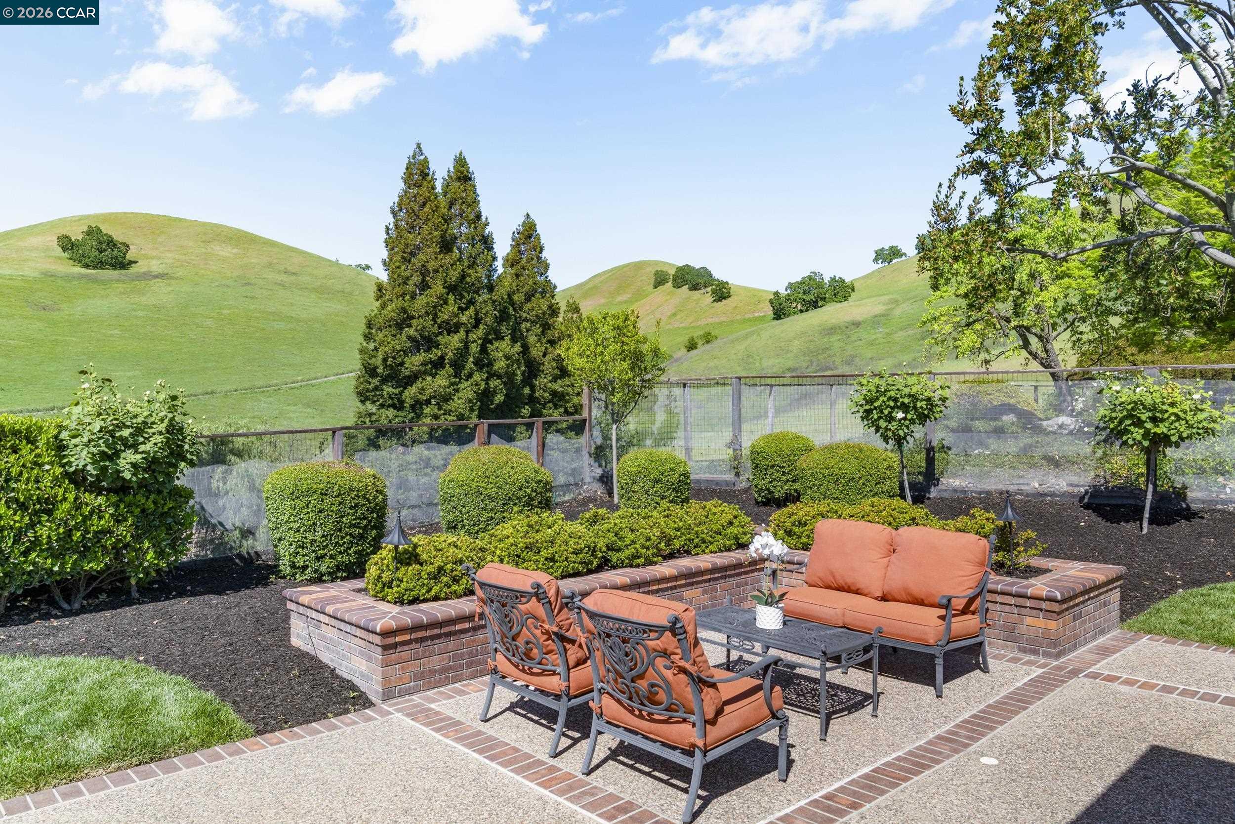 114 Golden Ridge Road Alamo, CA 94507 - Photo 37 of 60 an outdoor sitting area with furniture and garden