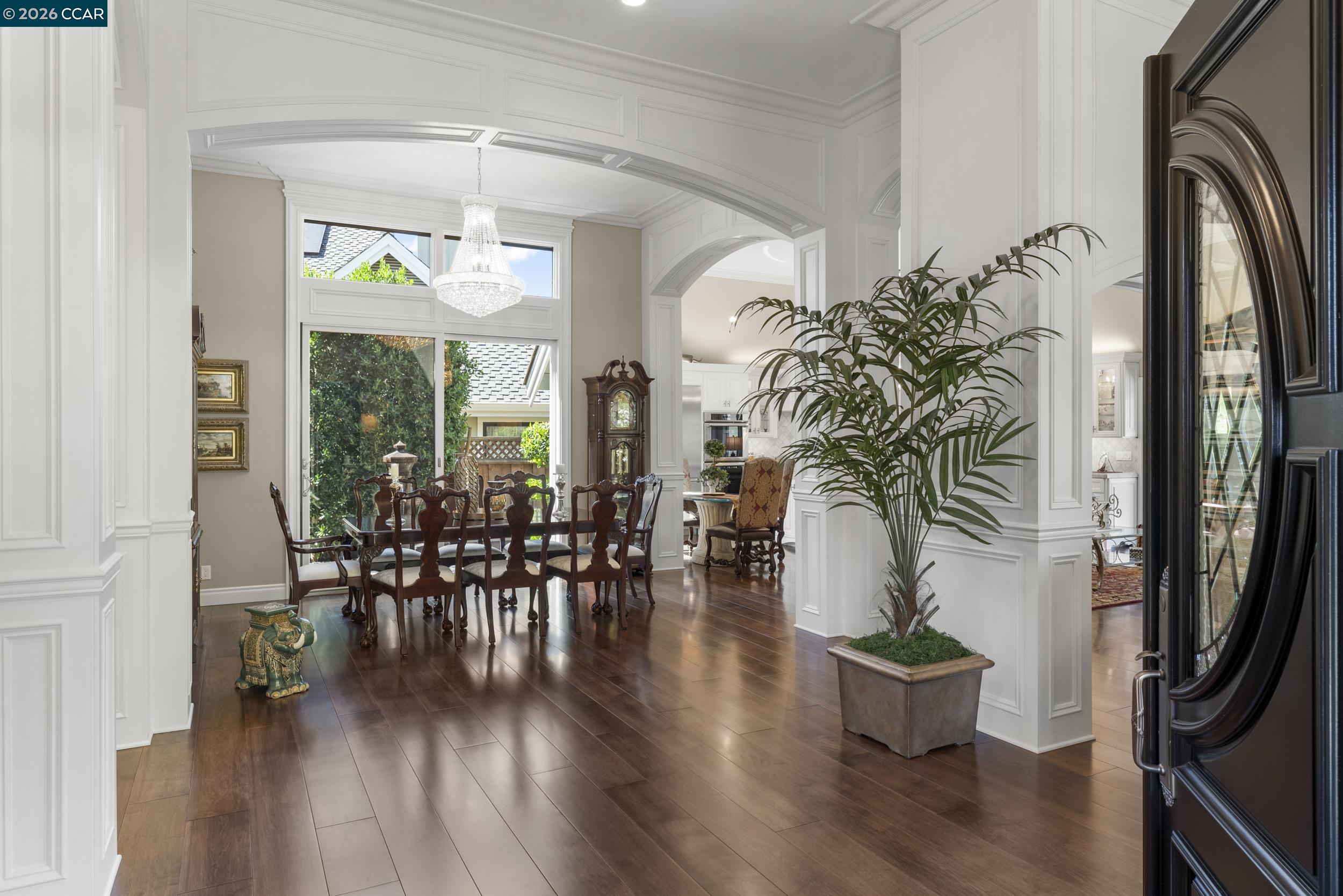 114 Golden Ridge Road Alamo, CA 94507 - Photo 4 of 60 an entryway with wooden floor and a potted plant