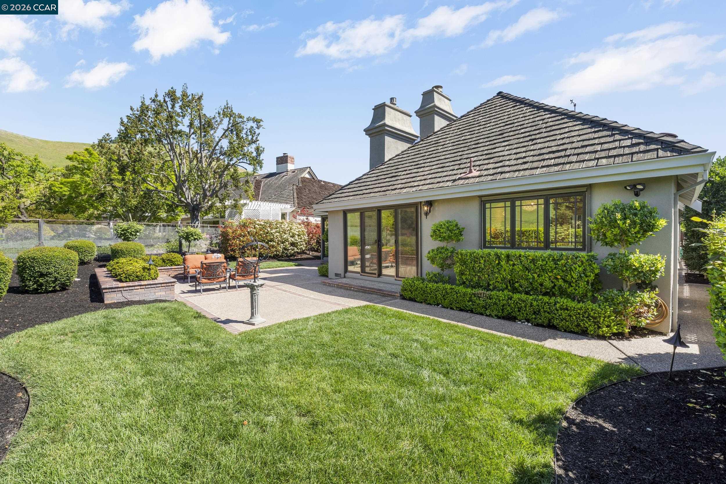 114 Golden Ridge Road Alamo, CA 94507 - Photo 41 of 60 a view of a house with swimming pool and sitting area