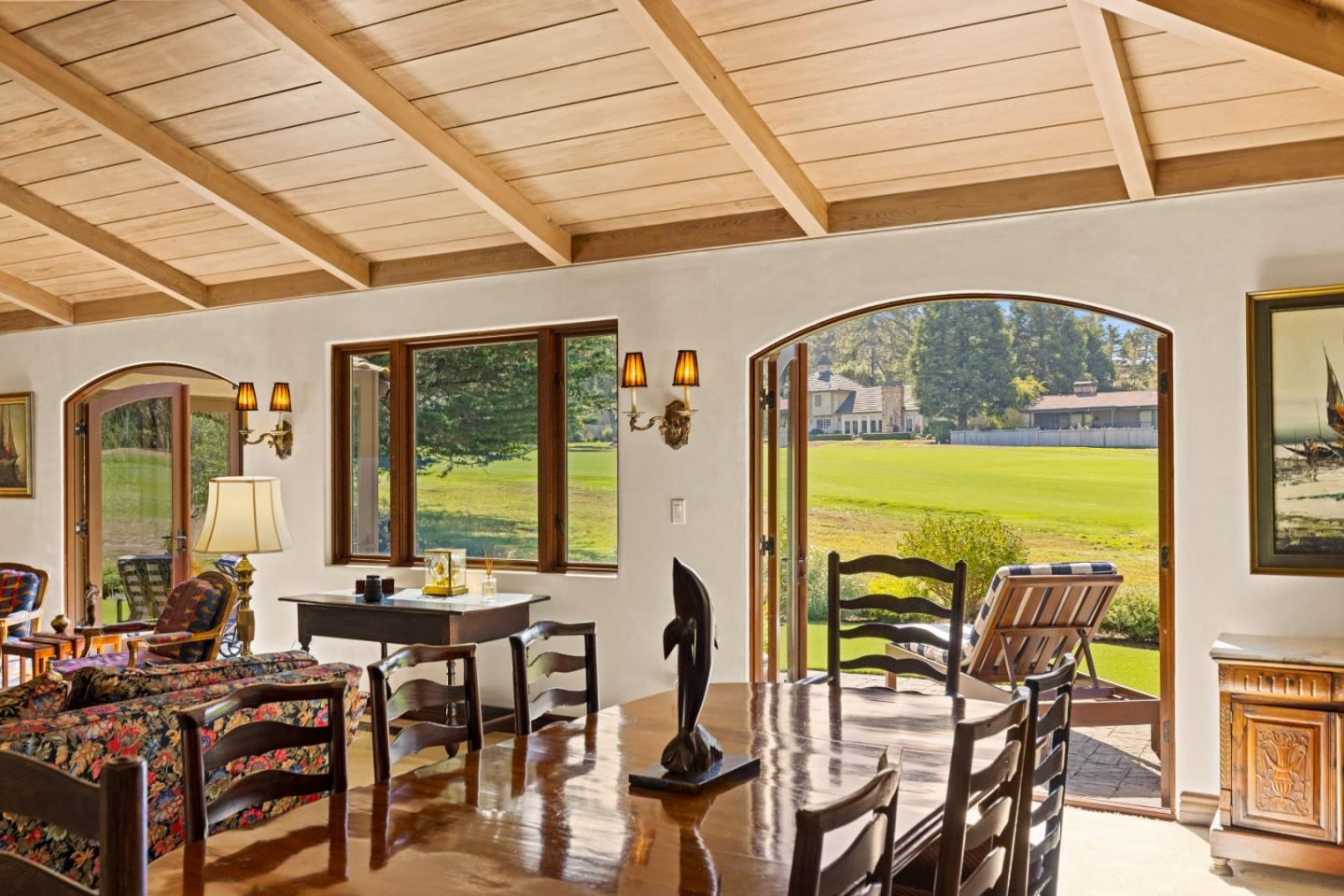 1156 Arroyo Drive Pebble Beach, CA 93953 - Photo 11 of 42 a view of a dining room with furniture window and outside view