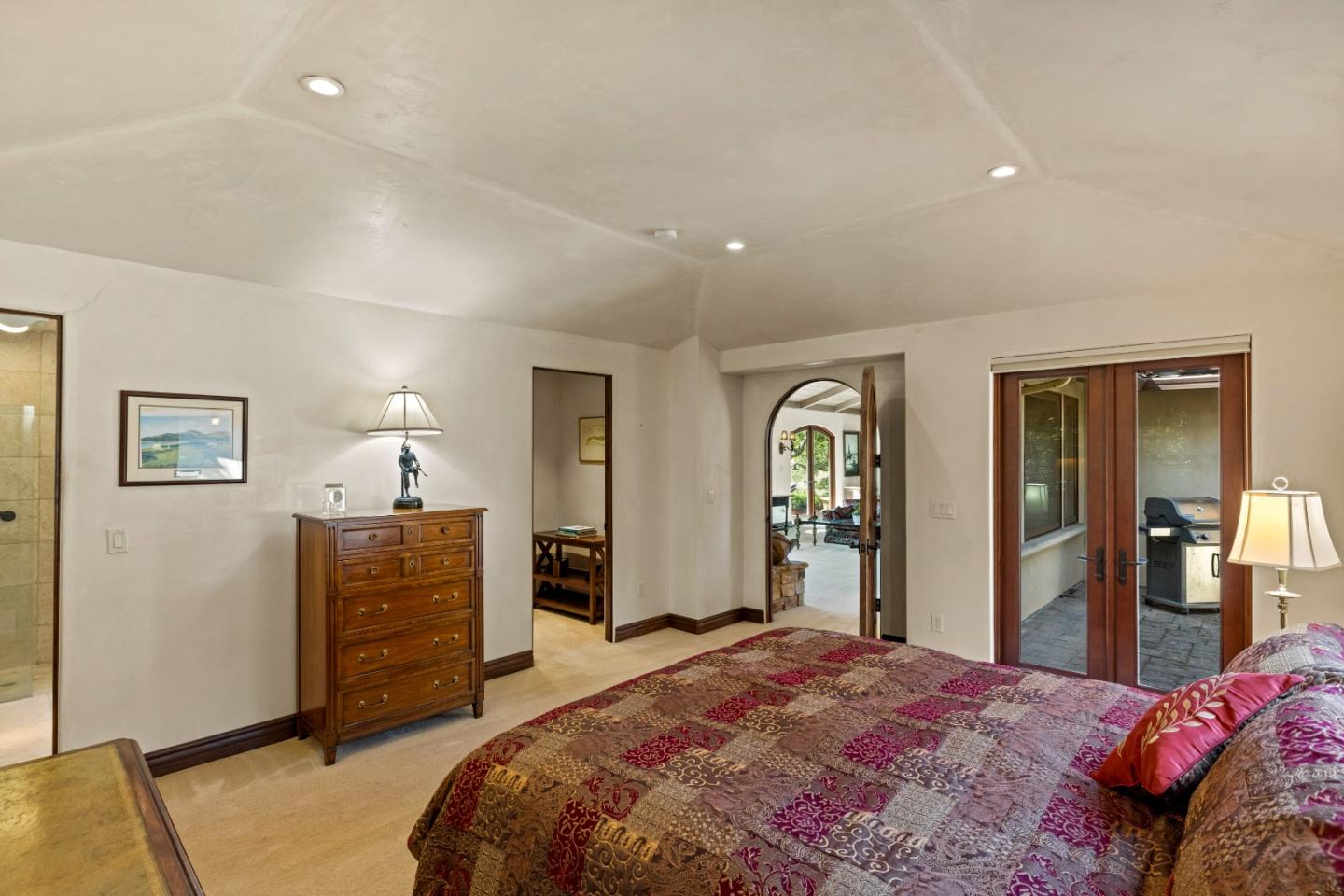 1156 Arroyo Drive Pebble Beach, CA 93953 - Photo 19 of 42 a bedroom with a bed and a dresser