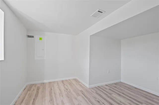 wooden floor in a room