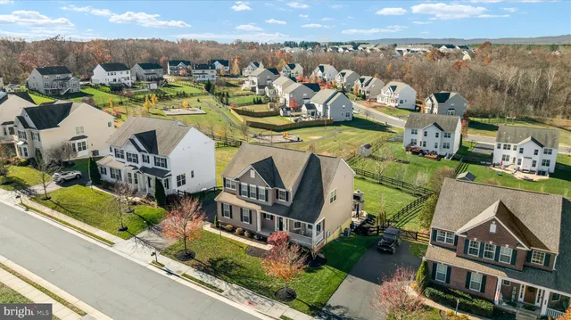 an aerial view of multiple house