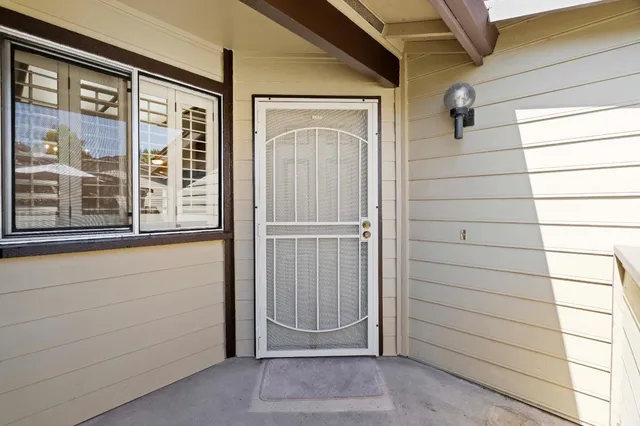 a view of front door