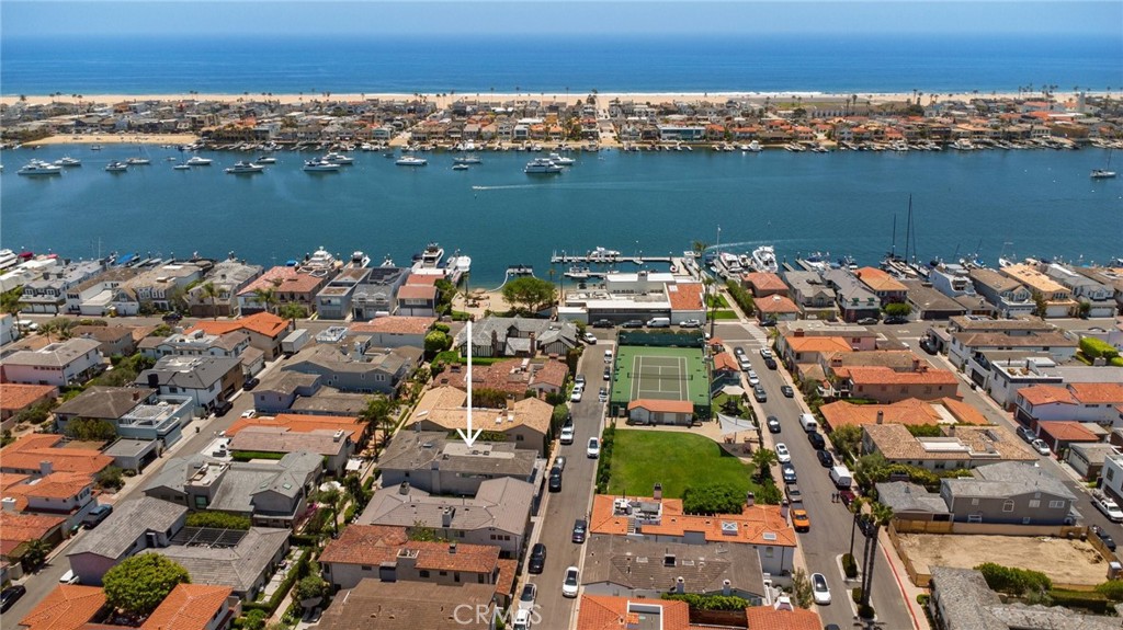 120 Via Trieste Newport Beach, CA 92663 - Photo 8 of 39 an aerial view of a city with ocean view