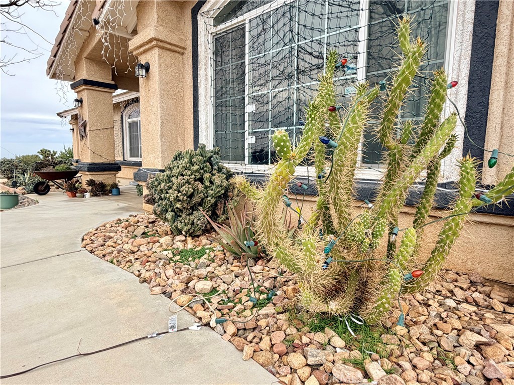 7915 Outpost Road Oak Hills, CA 92344 - Photo 27 of 54 a view of a backyard of the house