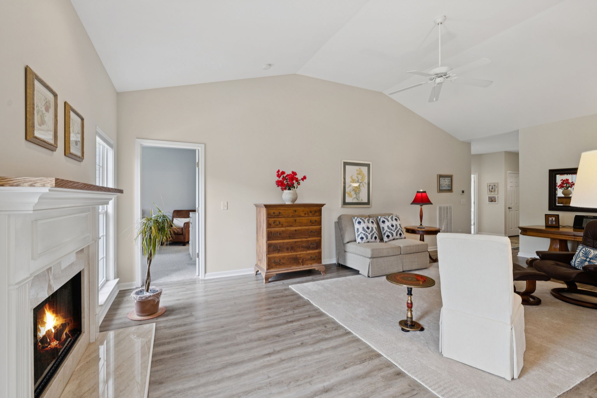 4060 Sequoia Trail Spring Hill, TN 37174 - Photo 16 of 41 a living room with furniture and a fireplace