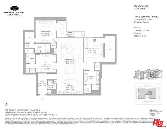 $5,550,000 | 9200 Wilshire Boulevard, Unit 306W, Beverly Hills, CA 90212
