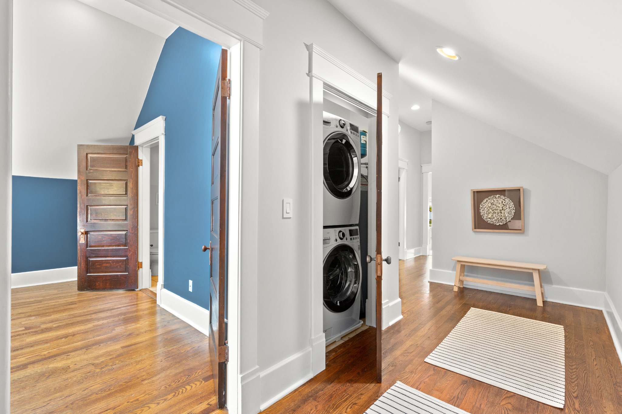 912 South Douglas Avenue Nashville, TN 37204 - Photo 20 of 34 a view of a hallway with washer and dryer