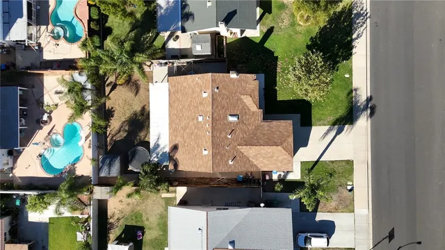 a backyard of a house