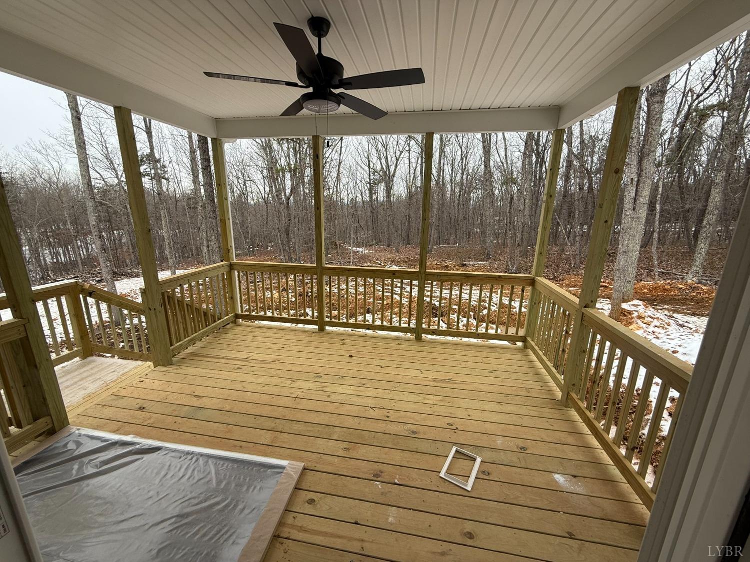13790 Leesville Road Evington, VA 24550 - Photo 24 of 28 a view of a balcony with wooden floor