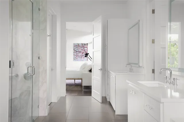 a bathroom with a sink and a bathtub